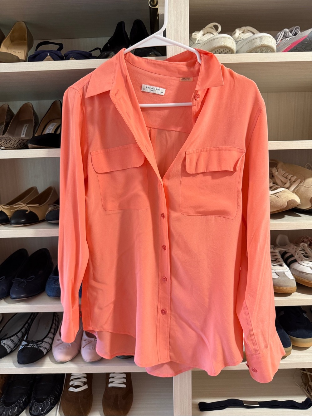 Equipment Coral Button-Down Shirt